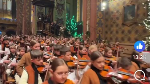 Christmas in polish catholic church : Small Army of Janosik : mountain people