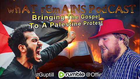 Bringing The Gospel To a Palestine Protest