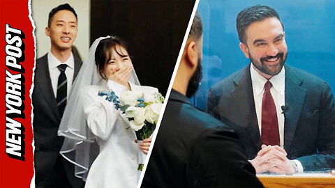 NYC couples shocked to have nuptials officiated by Mayor Mamdani