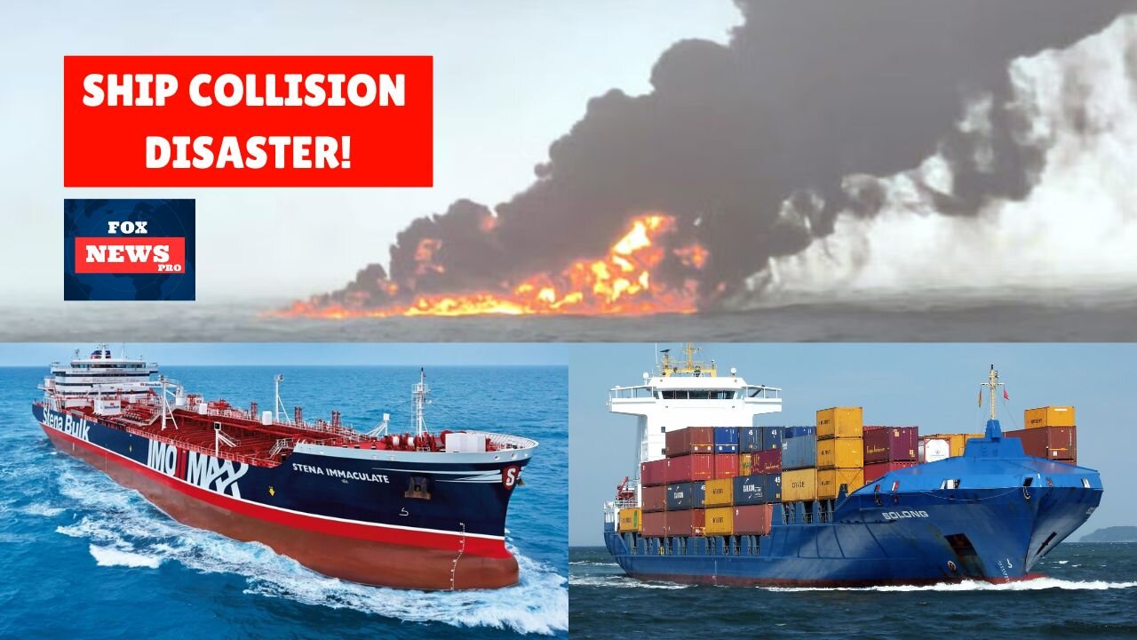 Oil Tanker EXPLODES After Ship Collision in North Sea!