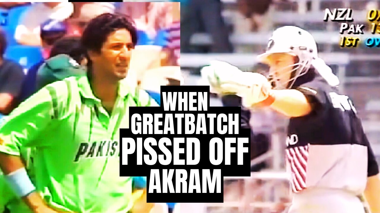 Wasim Akram vs Greatbatch a Great Battle | Best Fast Bowling in Cricket | Pakistan vs New Zealand