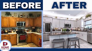 Outdated Golden Oak Kitchen Gets Fully Renovated with More Storage!
