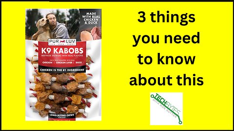 3 things to know about Dog Treats, K9 Kabobs for Dogs Made with Real Chicken and Duck