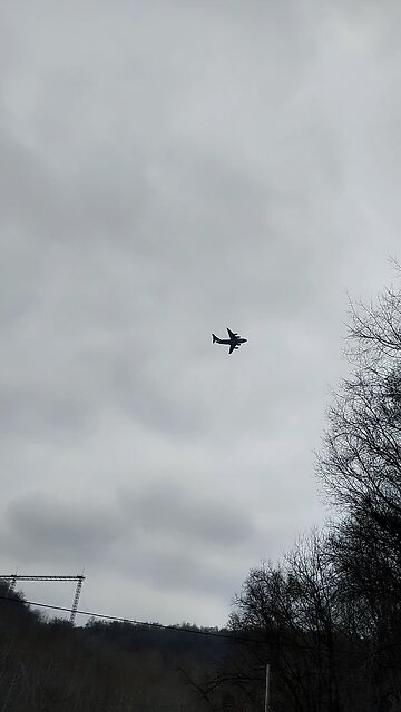 Jumbo jet taking off