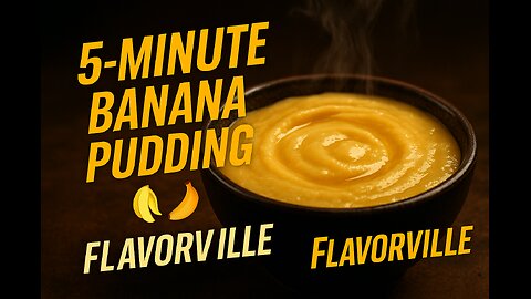 5-Minute Banana Pudding Hack | FlavorVille Quick Science