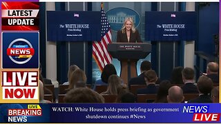 WATCH: White House holds press briefing as government shutdown continues #New