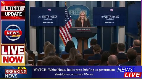 WATCH: White House holds press briefing as government shutdown continues #New