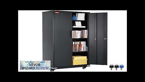 VEVOR Metal Storage Cabinet with Wheels 75 in Locking Cabinet with 4 Review