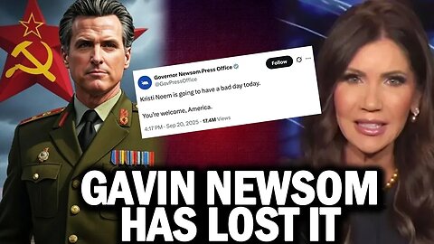 Kristi Noem RESPONDS After Gavin Newsom Posts Violent THREAT
