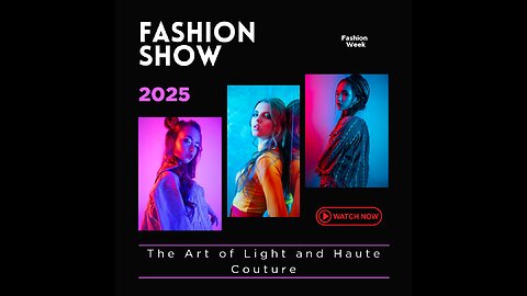 Fashion Show ♡The Art of Light and Haute Couture.