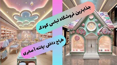 طراحی بی نظیر فروشگاه کودک ،طراح داخلی:پانته آ صابری