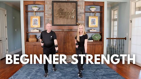 Beginner Strength Full Body Workout with Weights | Faith Based Fitness with Theresa Rowe