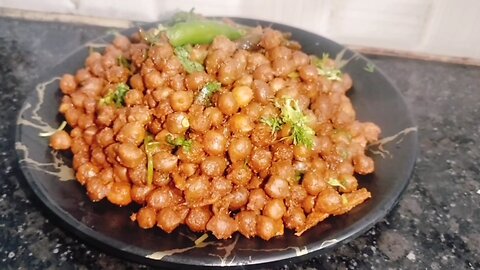 Navratri Special without onion and garlic spicy black chickpea recipe|