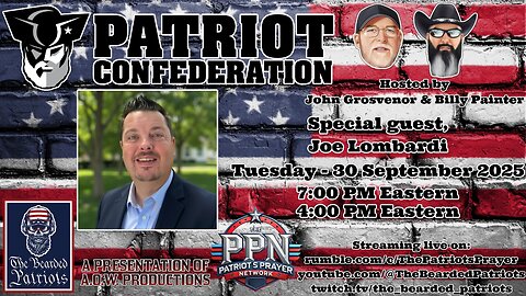 Patriot Confederation - Joseph Lombardi Interview (September 30, 2025)