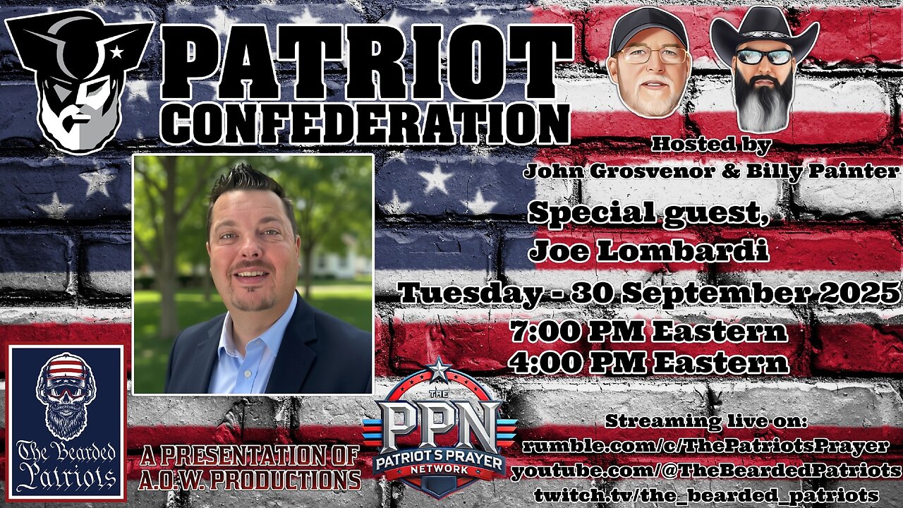 Patriot Confederation - Joseph Lombardi Interview (September 30, 2025)