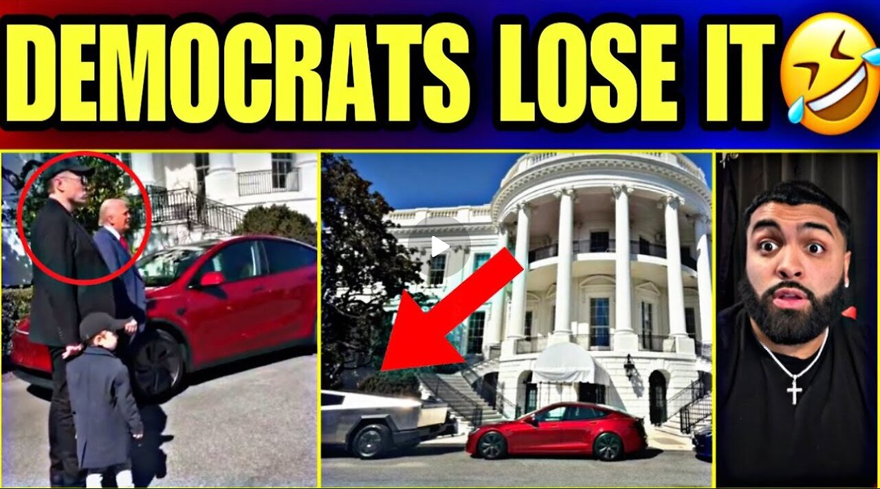 🚨MUST SEE!! Elon Musk & Trump Hilariously TROLL Democrats By Flooding White House With TESLA Cars.