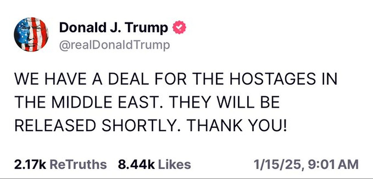 🚨𝐁𝐑𝐄𝐀𝐊𝐈𝐍𝐆: Israel-Hamas have agreed to a hostage release deal.