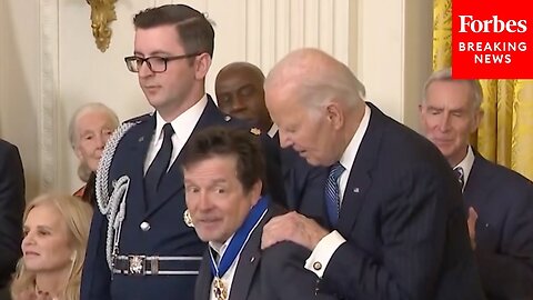 Michael J. Fox Accepts Medal Of Freedom From President Joe Biden