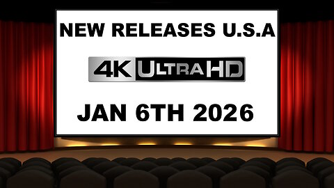 NEW 4K UHD Releases [JANUARY 6TH 2026 | U.S.A]