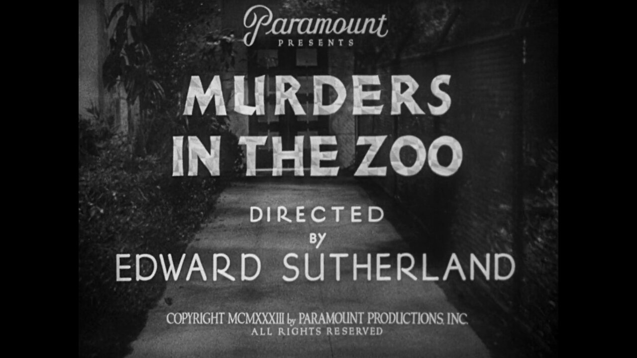 Murders in the Zoo (1933)