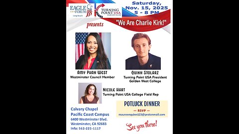 Long Beach Eagle Forum & Turning Point USA Golden West College Chapter: Quinn S.