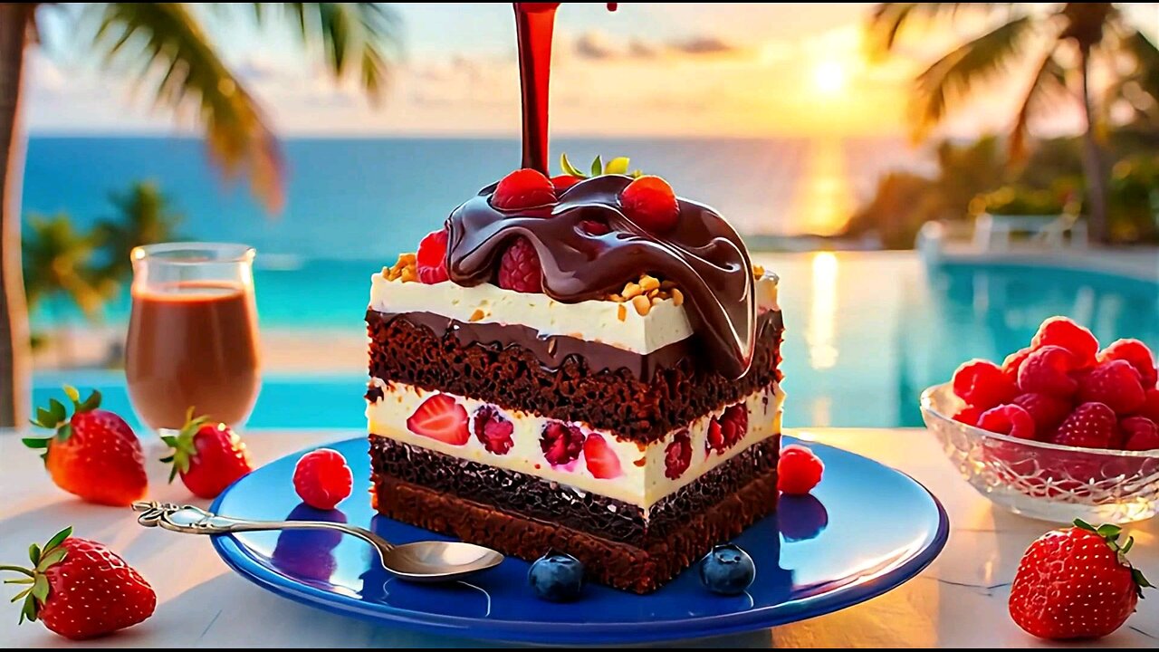 Heavenly Chocolate Cake with Fresh Berries | Paradise View