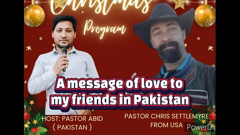 A message of love to my friends in Pakistan #theoutlawpreacher