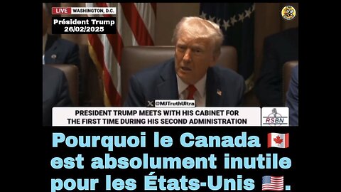 Pourquoi le Canada 🇨🇦 est absolument inutile pour les États-Unis 🇺🇸.