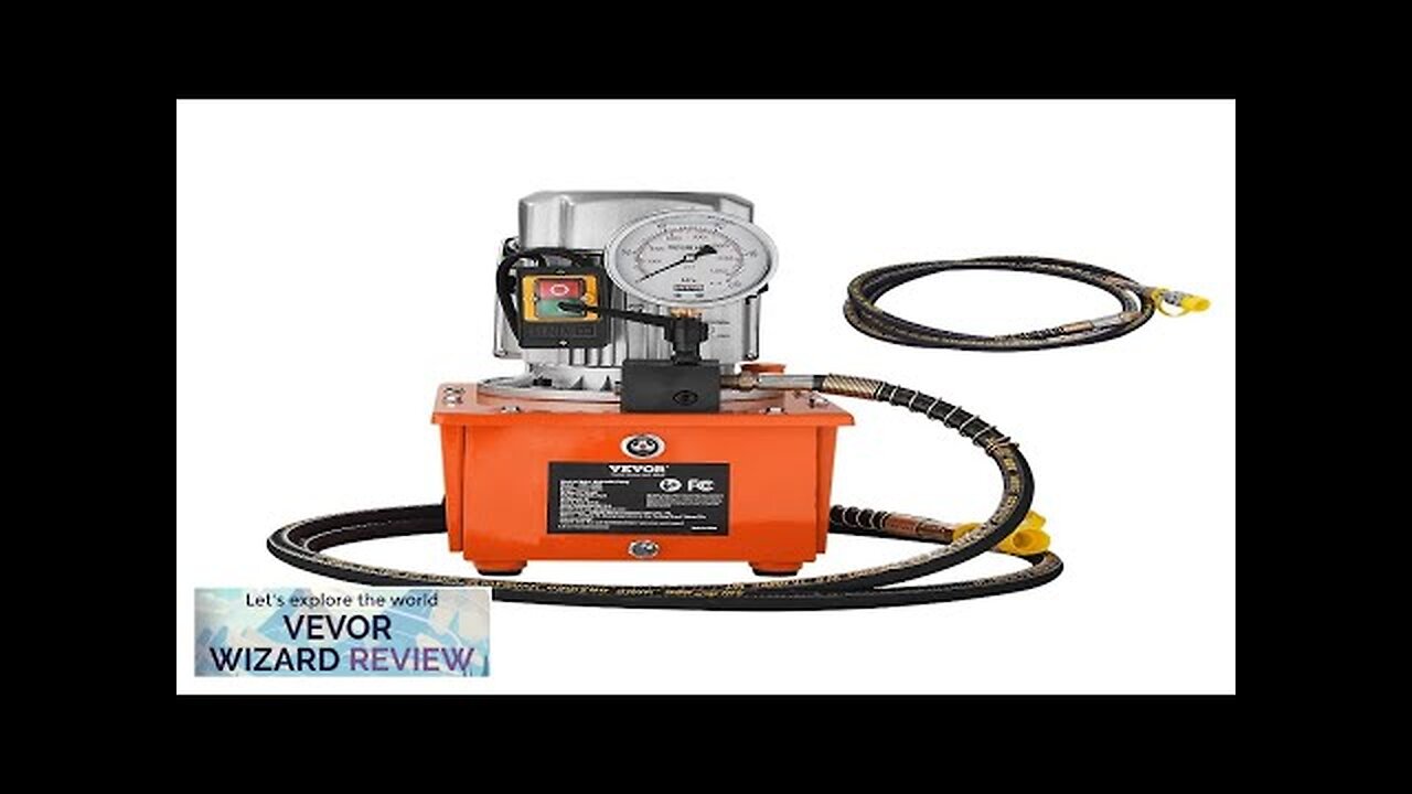 VEVOR Electric Hydraulic Pump 10000 PSI 750W 110V 488 in³/8L Capacity Single Review