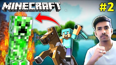 CREEPER KILLED MY HORSE _ MINECRAFT GAMEPLAY _8