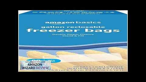 Amazon Basics Freezer Gallon Bags 90 Count (Previously Solimo) Review