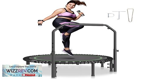 VEVOR 51" Foldable Mini Fitness Trampoline Adults Exercise Rebounder with Handle Review