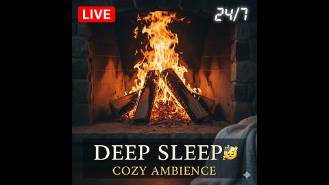😴 INSTANT SLEEP FIREPLACE | 3 HRS Deep Sleep Ambience & Crackling Fire White Noise