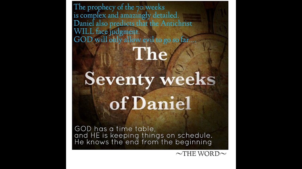 The 70 weeks of Daniel