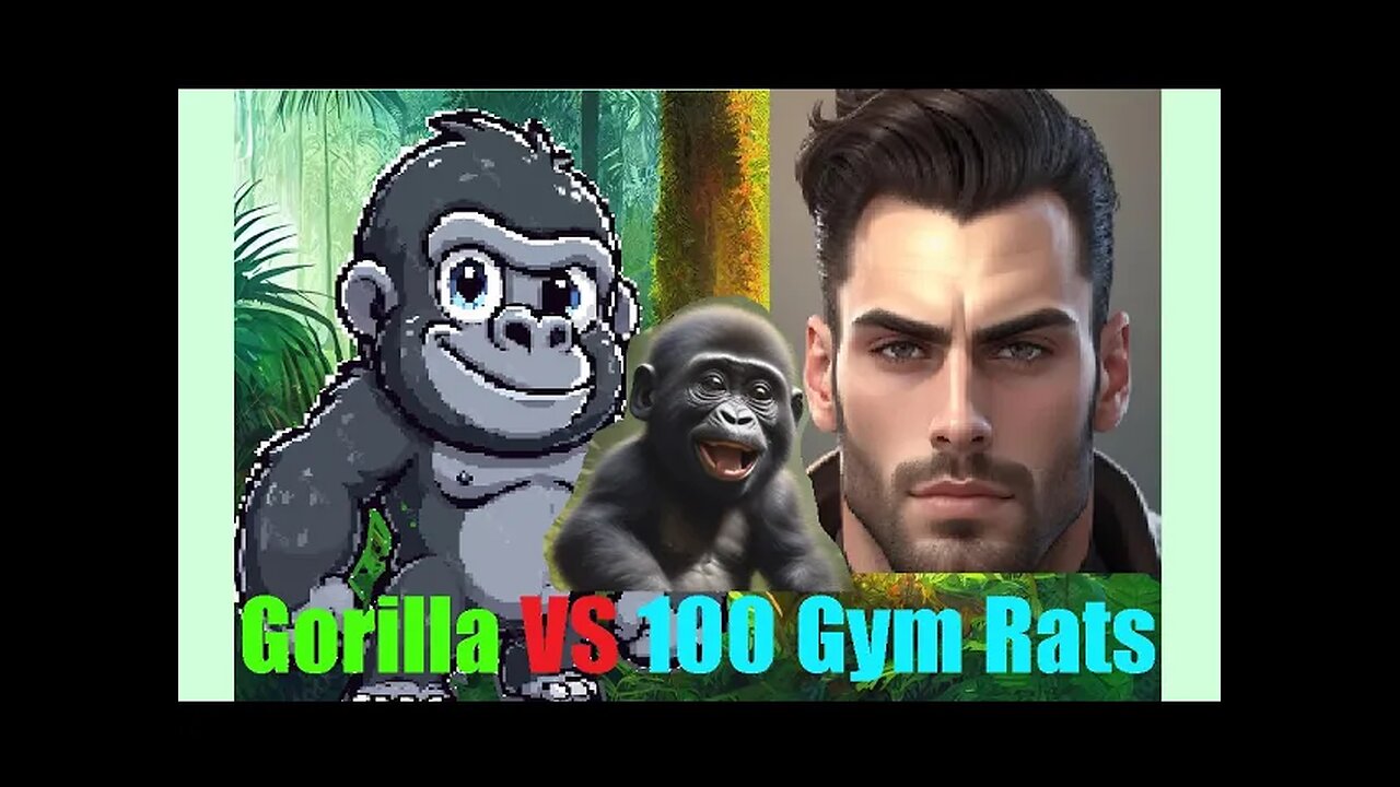 Game Theory #3 🏋️_♀️ 100 Men VS 1 Gorilla 🦍 Not even close..