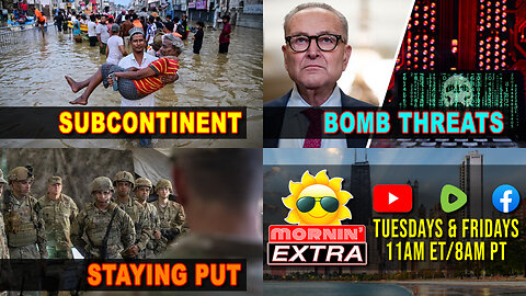 Floods Leave Over 1,200 Dead | Schumer Bomb Threats | US Troops Staying in Caribbean | Mornin' EXTRA