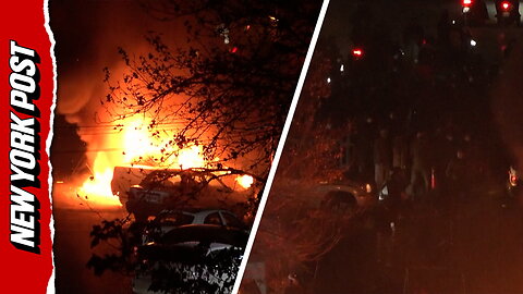 Cars set ablaze as anti-government protests rock Iran