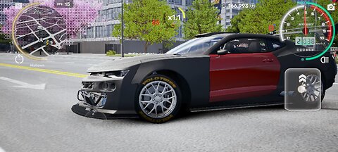 tyre burst of Chevrolet camaro|| carx street