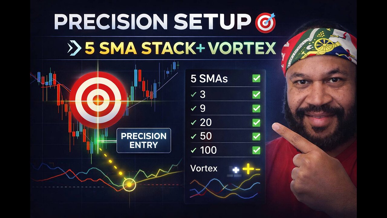Precision Forex Trading: My 5 SMAs Stack + Vortex Indicator Setup