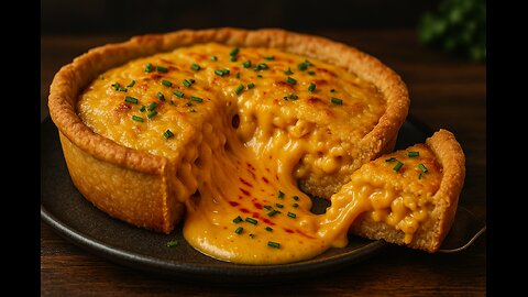 Vegan Mac & Cheese Lava Pie – FlavorVille Melt Down 🌱🔥🧀