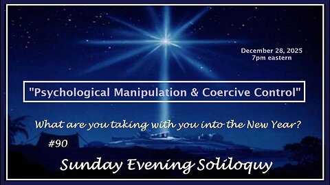 Sunday Evening Soliloquy ~ #90