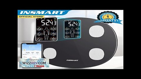 INSMART Digital Weight Scale Person Body Balance Inteligente Bioimpedance Scale Adult 180kg Review