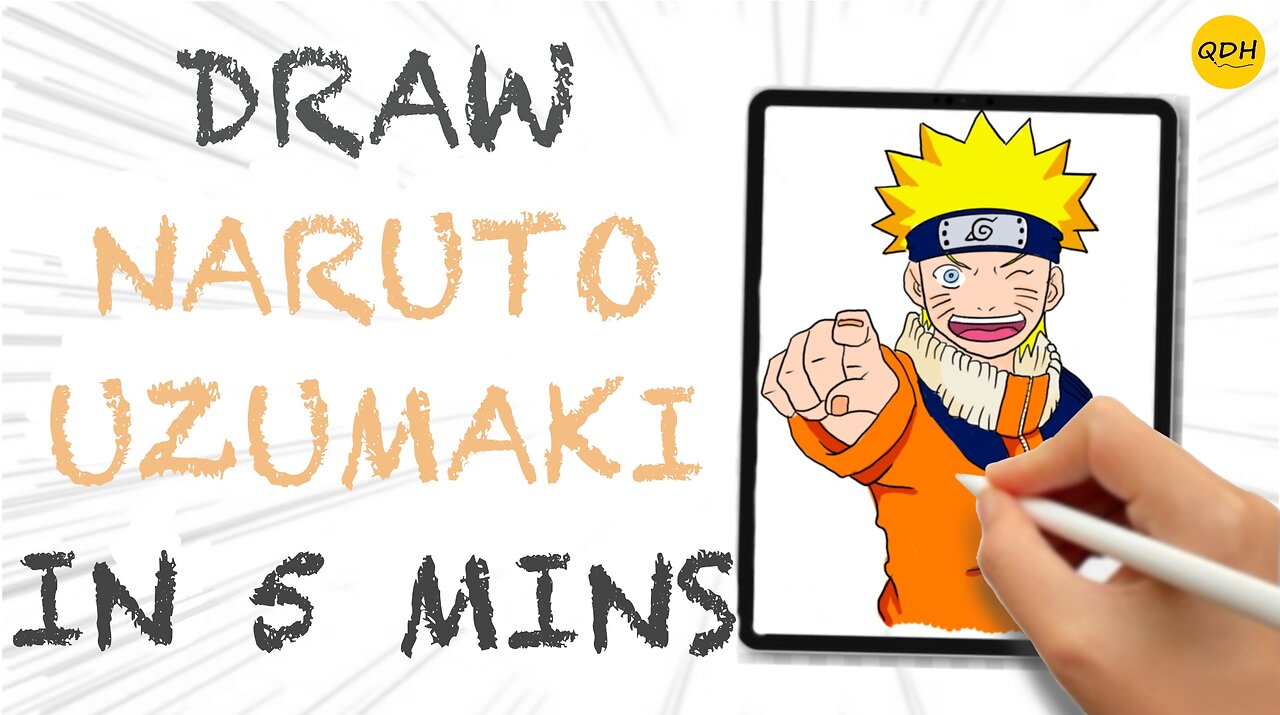 How to Draw Naruto Uzumaki...learn with @QuickDrawHabit
