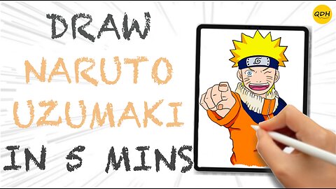 How to Draw Naruto Uzumaki...learn with @QuickDrawHabit