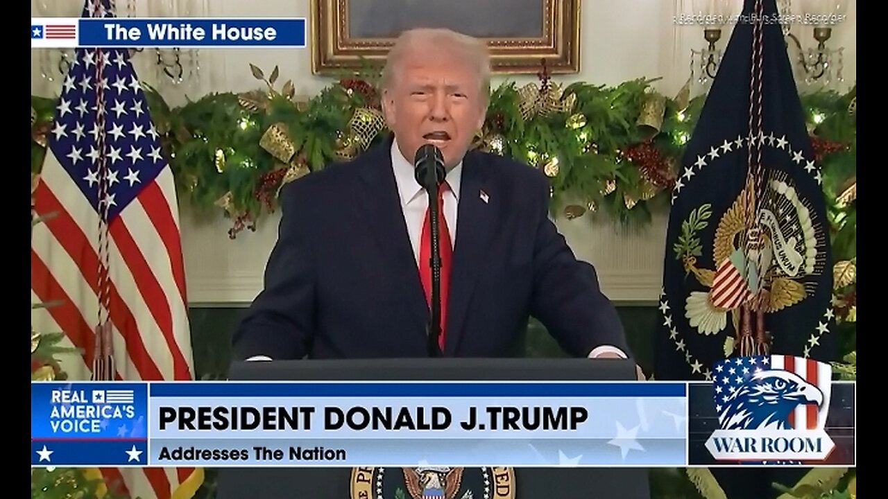 TRUMP ADDRESS BROADCASTED NATION WIDE - BANNON, GRUBER, ALEX JONES, SOLMON, LFS6B AND OTHERS COMMENT ON ADDRESS - 110 mins.