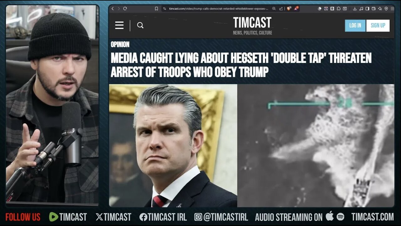Democrat Media CAUGHT Lying About Hegseth DOUBLE TAP Strike On Narco Boats | Tim Pool