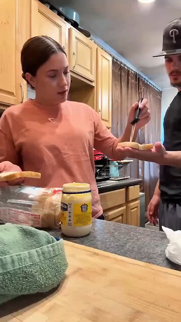 A new trend on social media: stab your partner with a fake knife