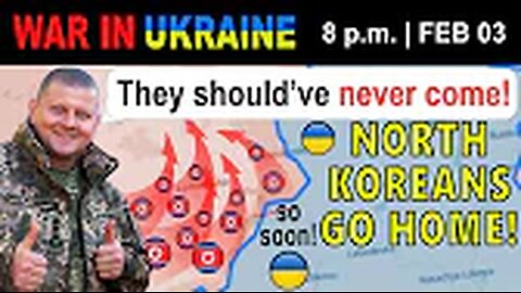 03 Feb: HALF DEAD. HALF WOUNDED. North Koreans Pull Back WITH STAGGERING LOSSES. | War in Ukraine