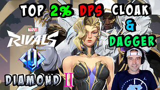 🔴LIVE - THE LIFE OF A HEALER MAIN IN DIAMOND MARVEL RIVALS - DPS FOCUSED CLOAK AND DAGGER