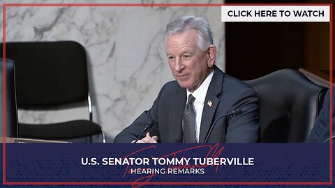 Senator Tuberville Raises Concerns for H-2A Costs at Senate Ag Hearing